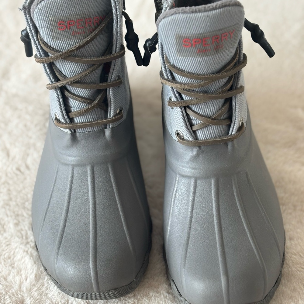 Sperry Gray Rain and Snow Boots with Waterproof Design